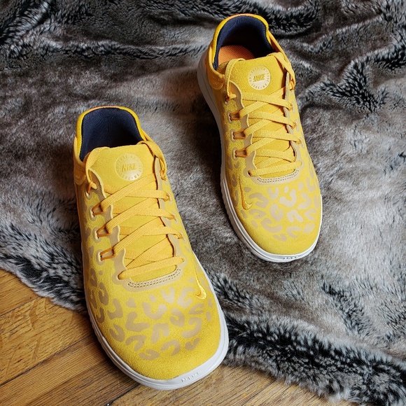 Nike Free RN 2018 Wild Suede yellow ochre running - Picture 4 of 6
